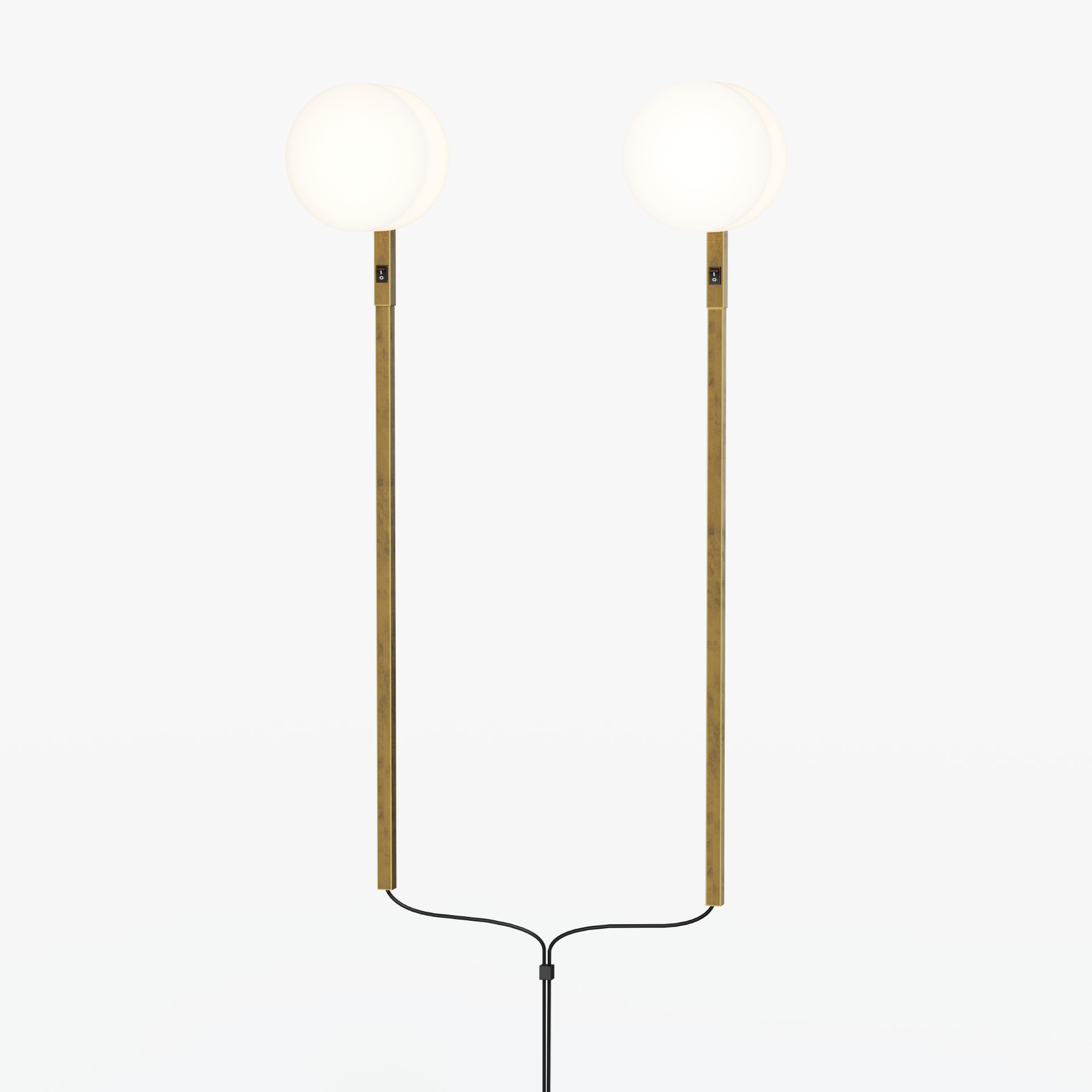 Metal Brushed  Double Wall Lamp