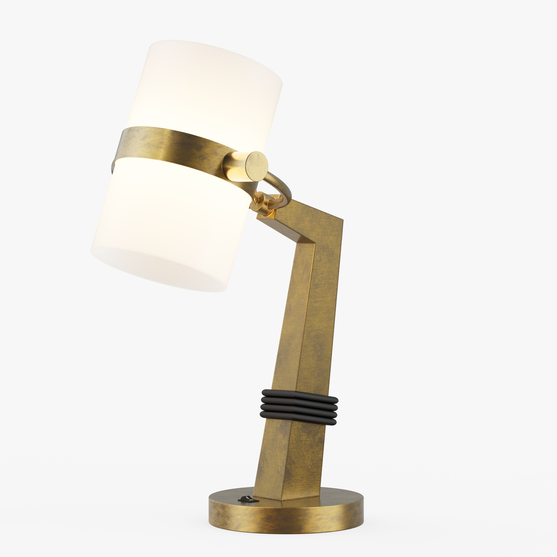 Telescope With Black Wire Reading Lamp