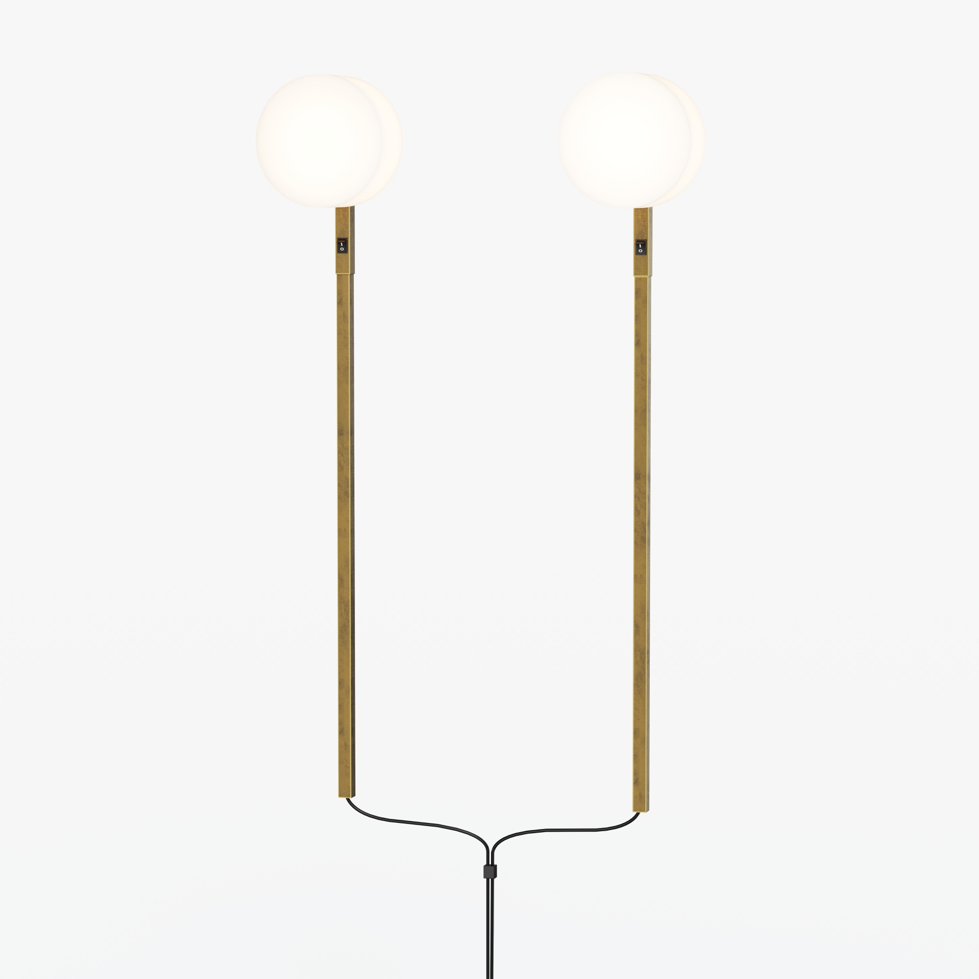 Metal Brushed  Double Wall Lamp