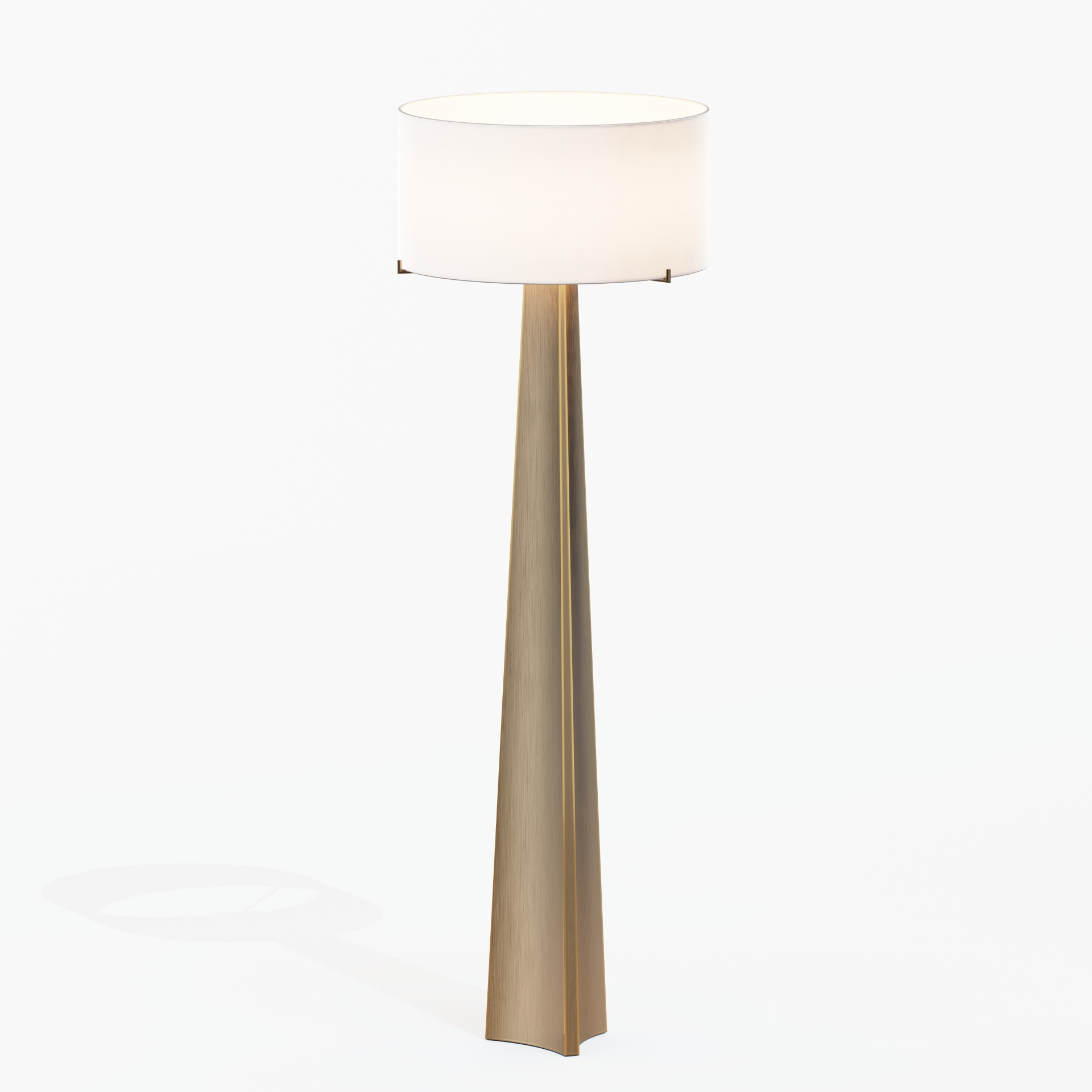 Isla Brass Triangle Floor Lamp