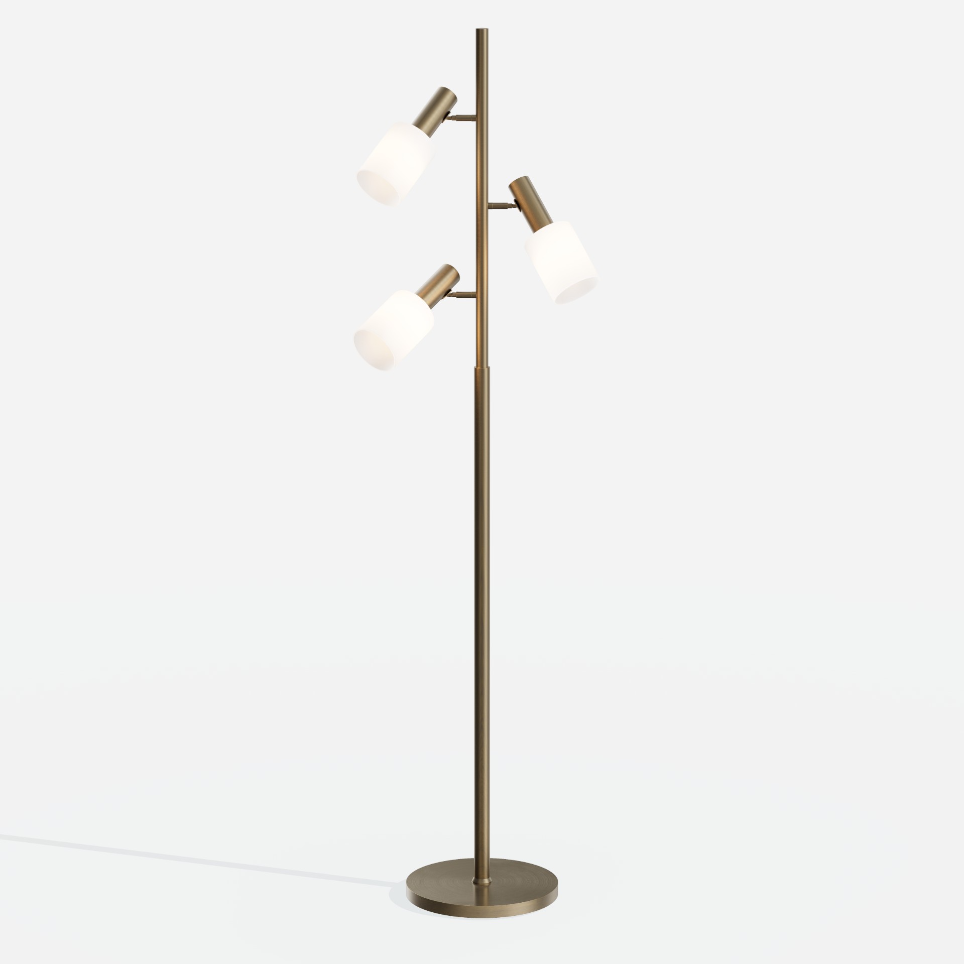 Vintage Brushed Gold Floor Lamps
