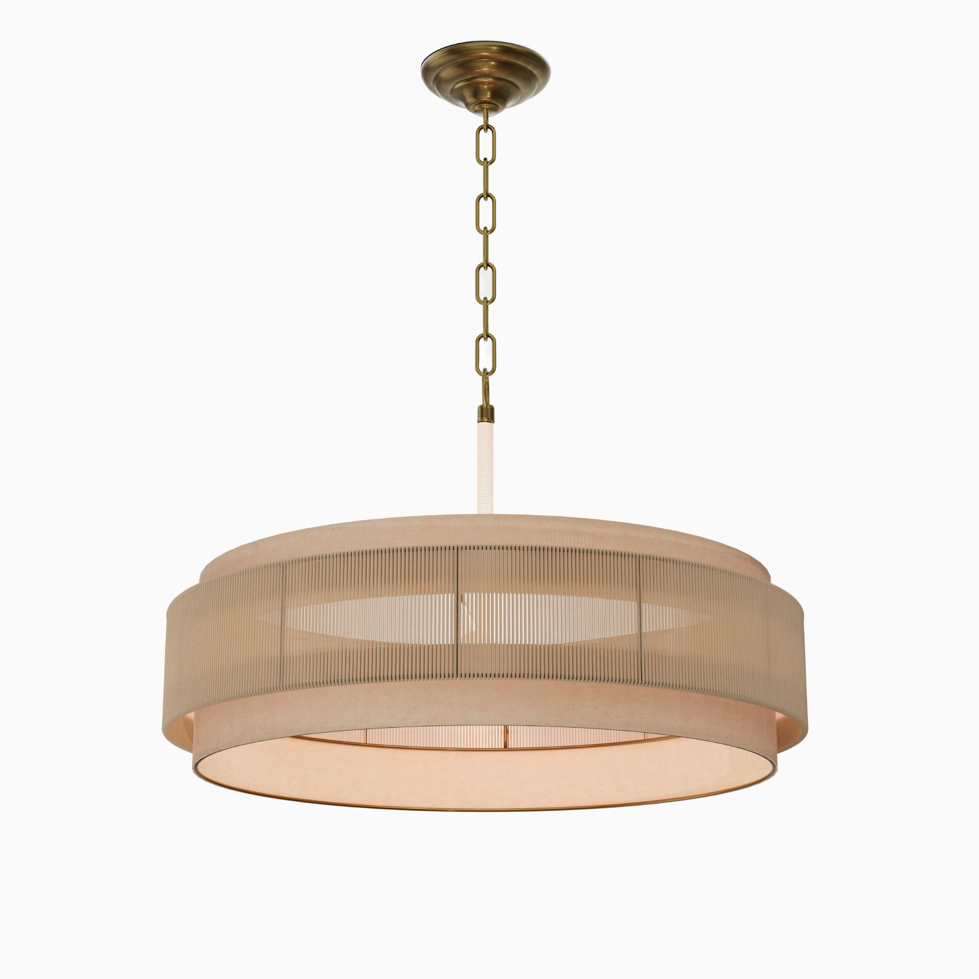 Rattan Petal Pendant Light