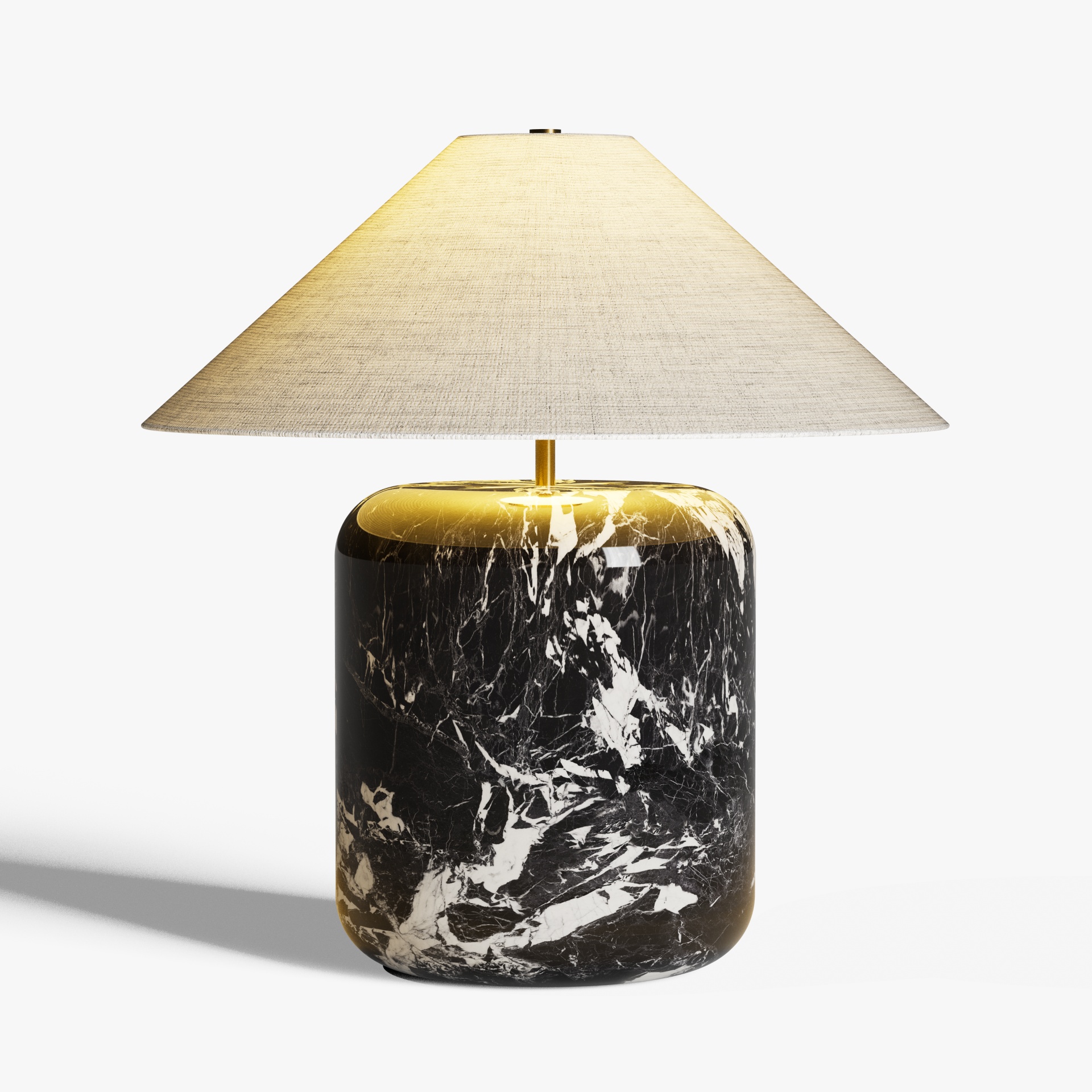 White Marble Table Lamp