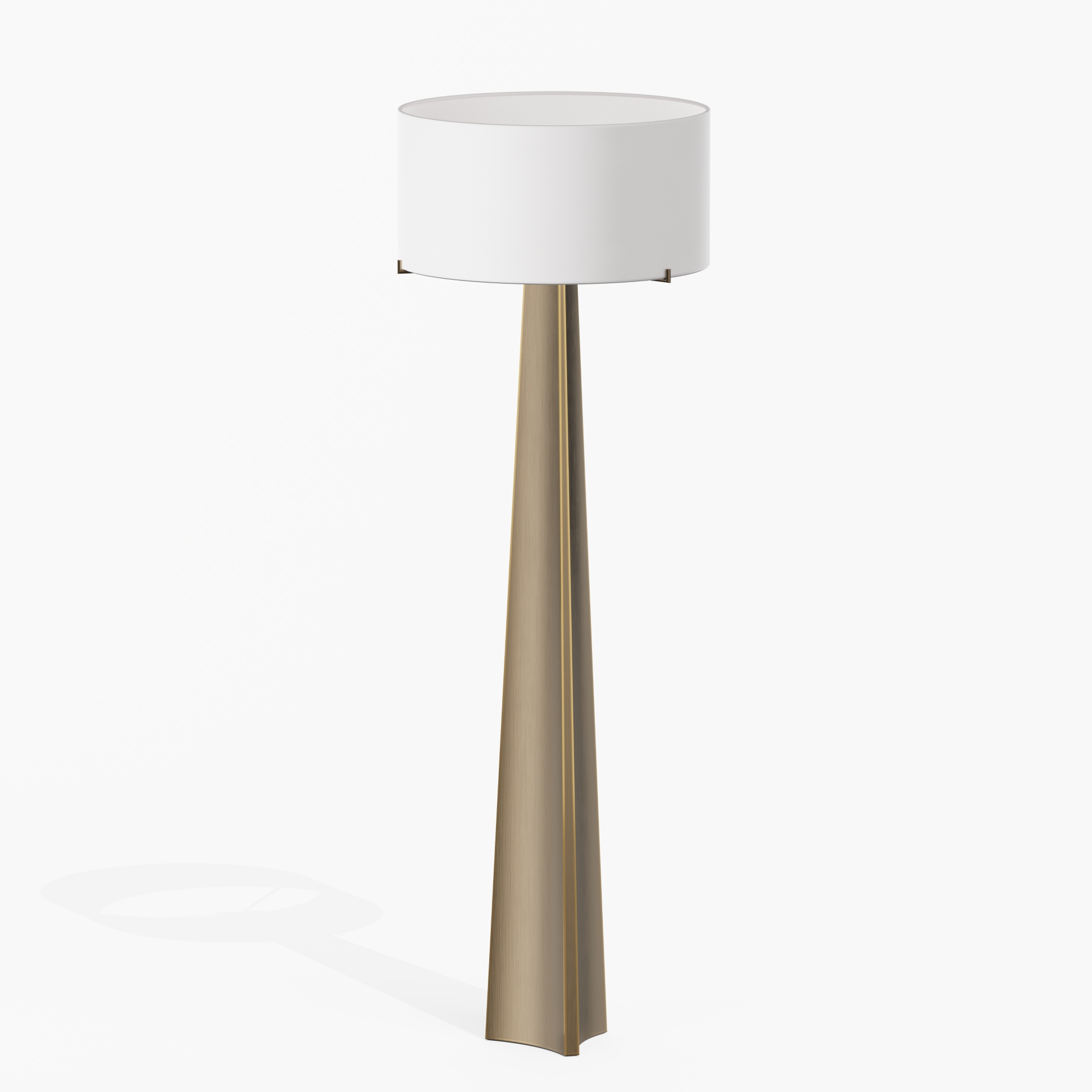 Isla 61" Triangular Brass Floor Lamp