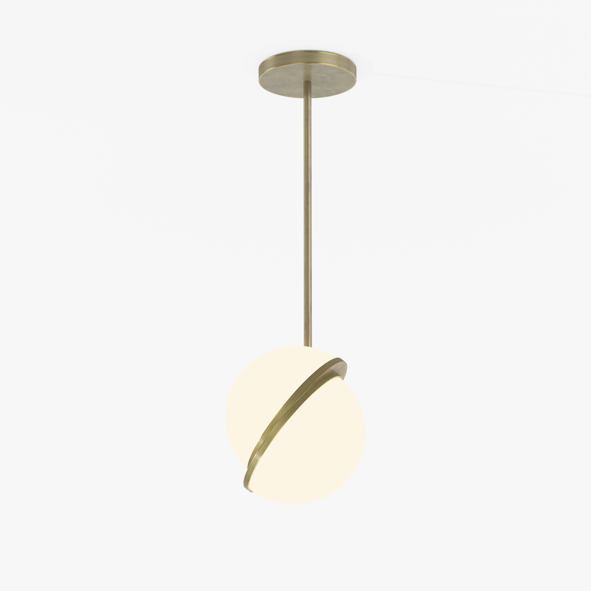 Hospitality Brass Globe Pendant Light