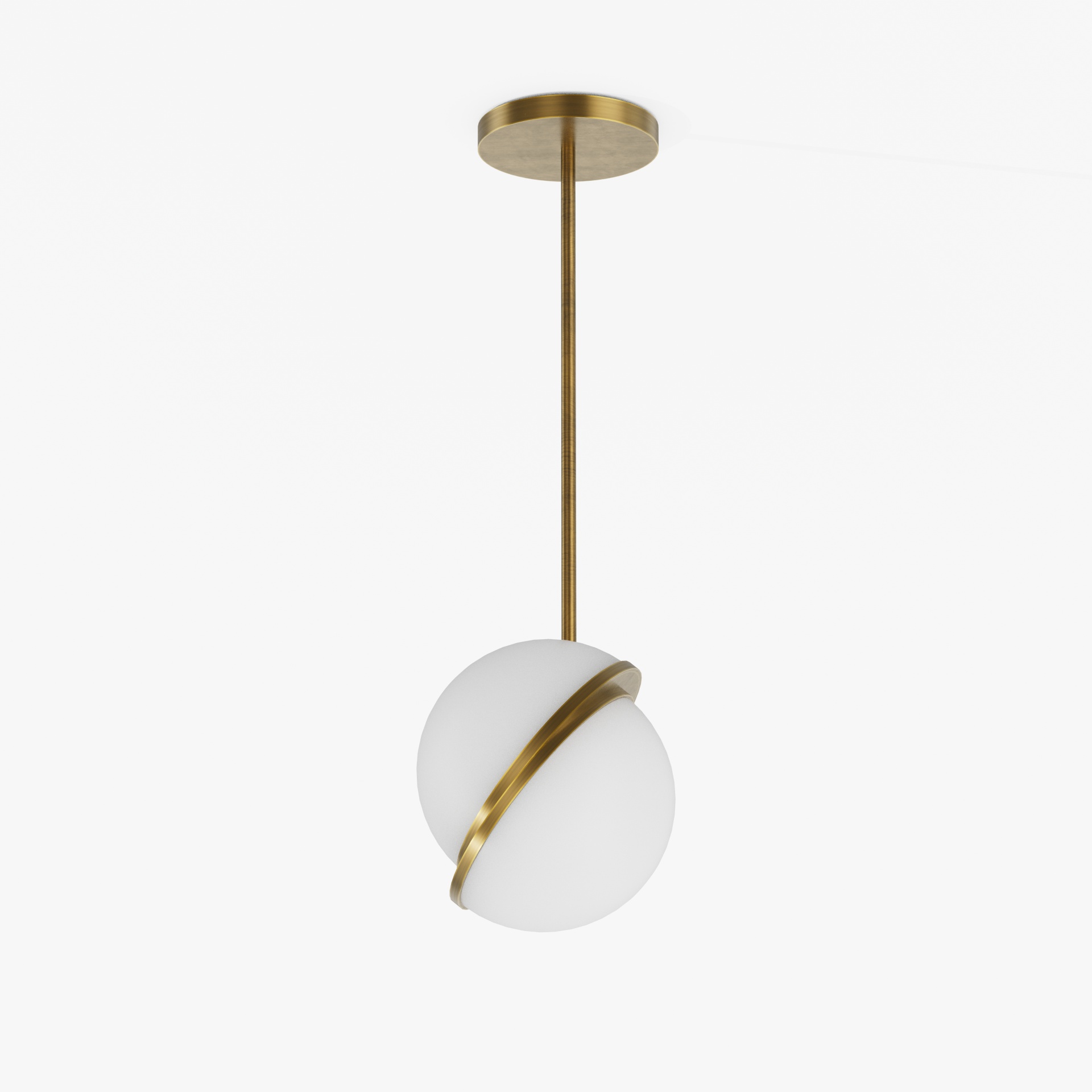 Hospitality Brass Globe Pendant Light