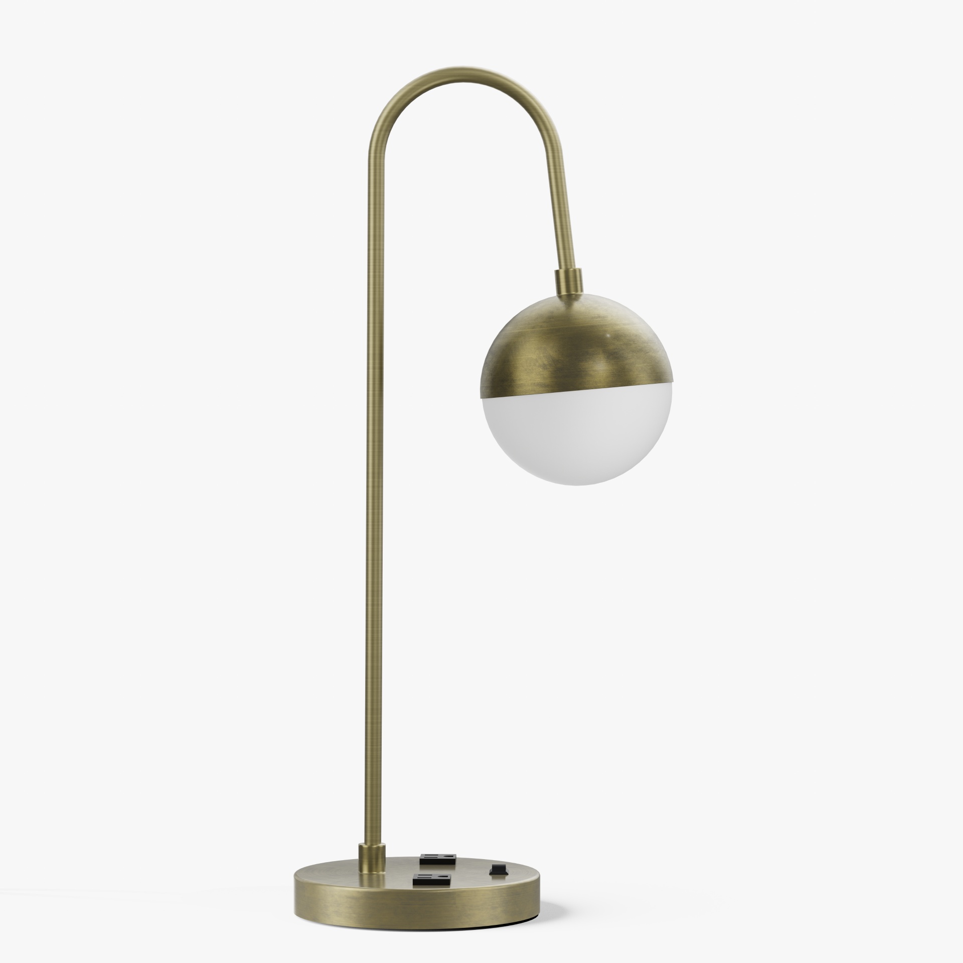 Satin Brass Table Lamp For Hospitality