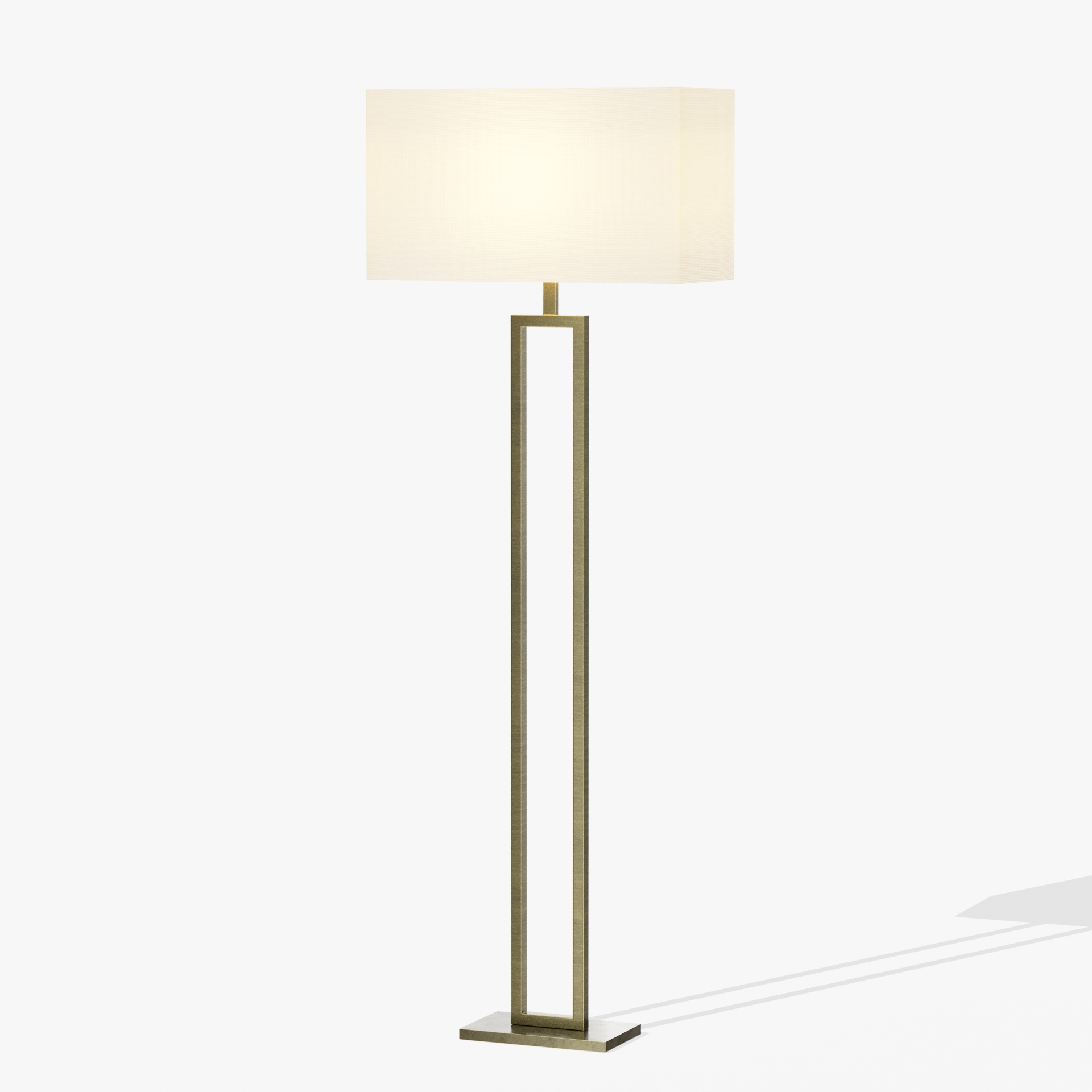 Modern Brass Hotel Floor Lamp