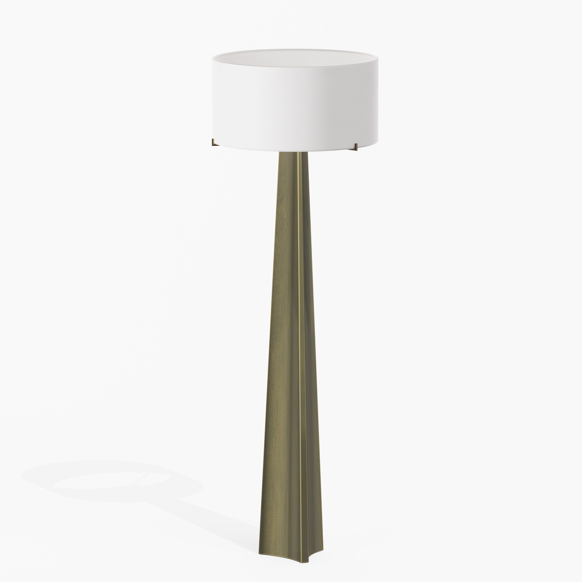 Isla 61" Triangular Brass Floor Lamp