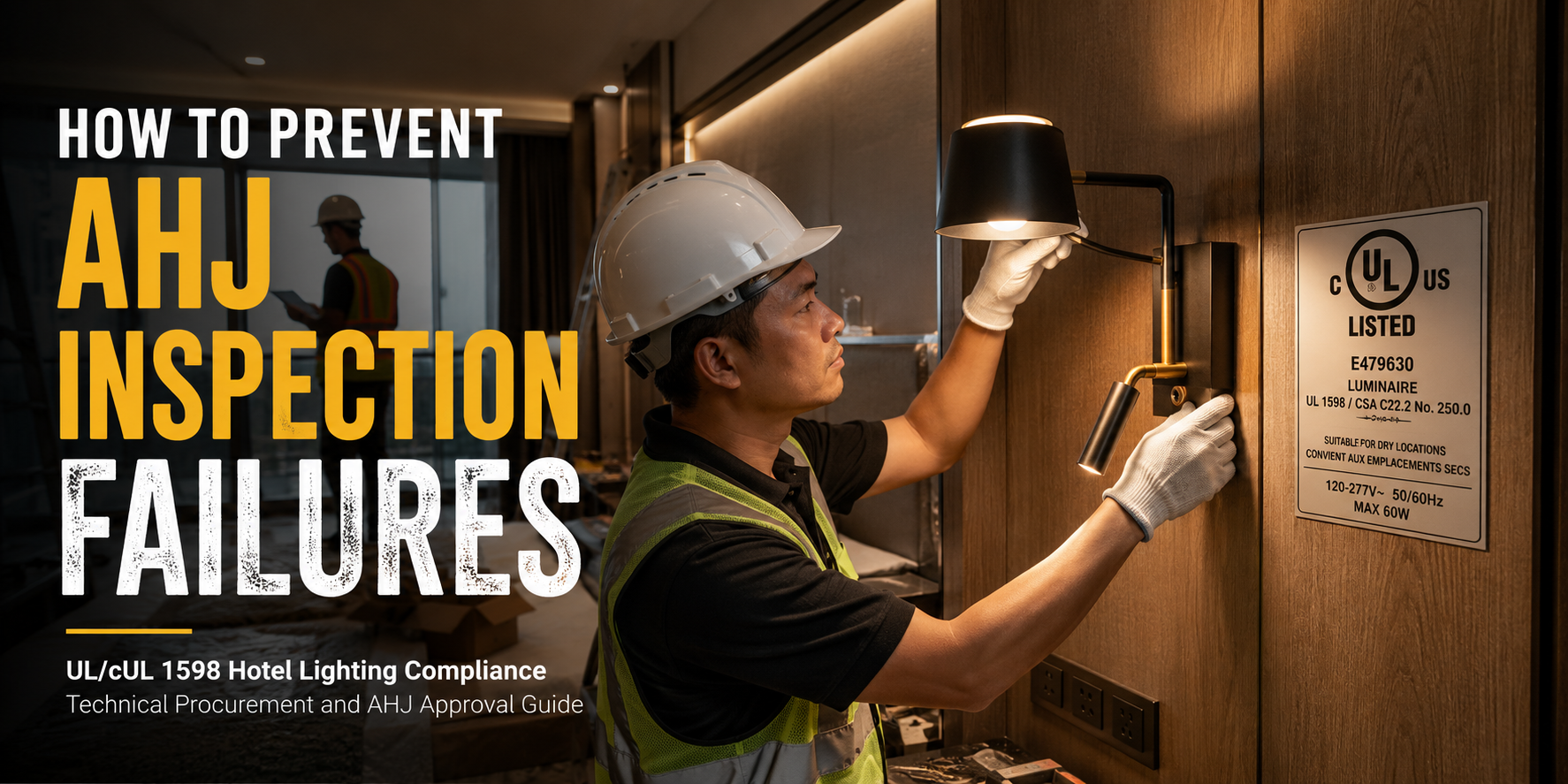 UL/cUL 1598 Hotel Lighting Compliance Guide: Technical Procurement and AHJ Approval