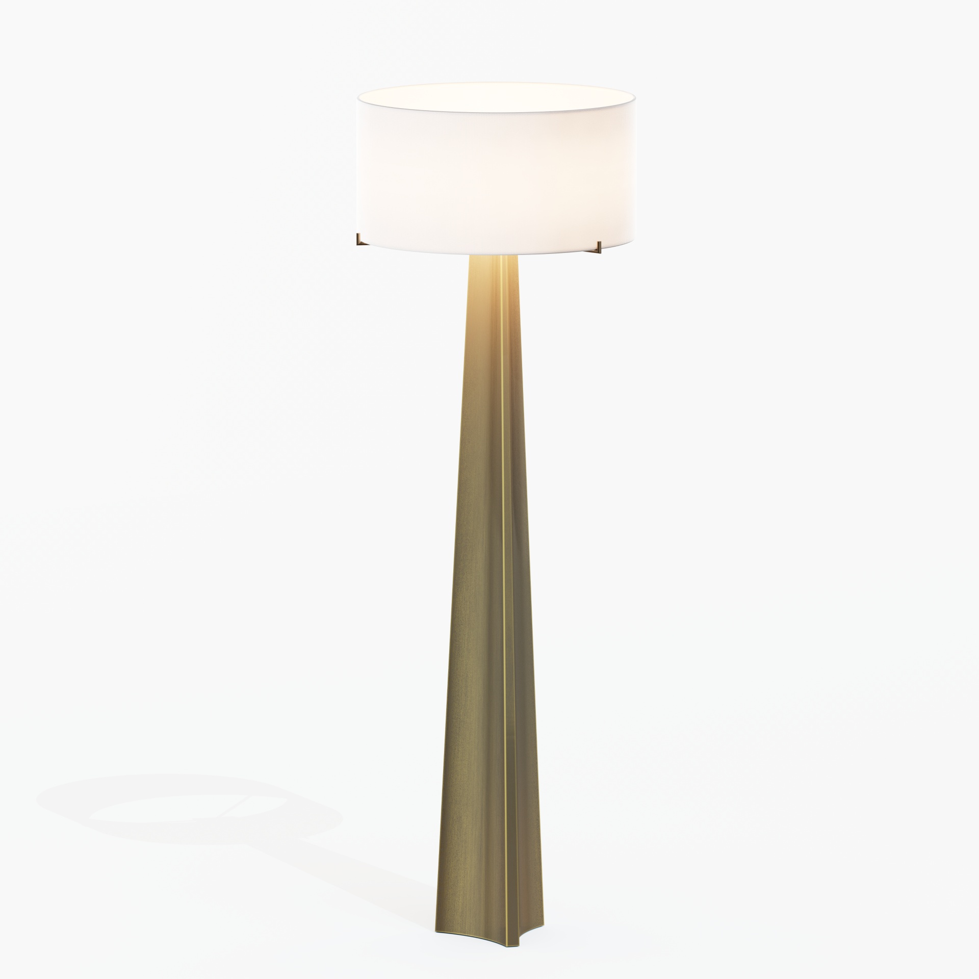Isla 61" Triangular Brass Floor Lamp