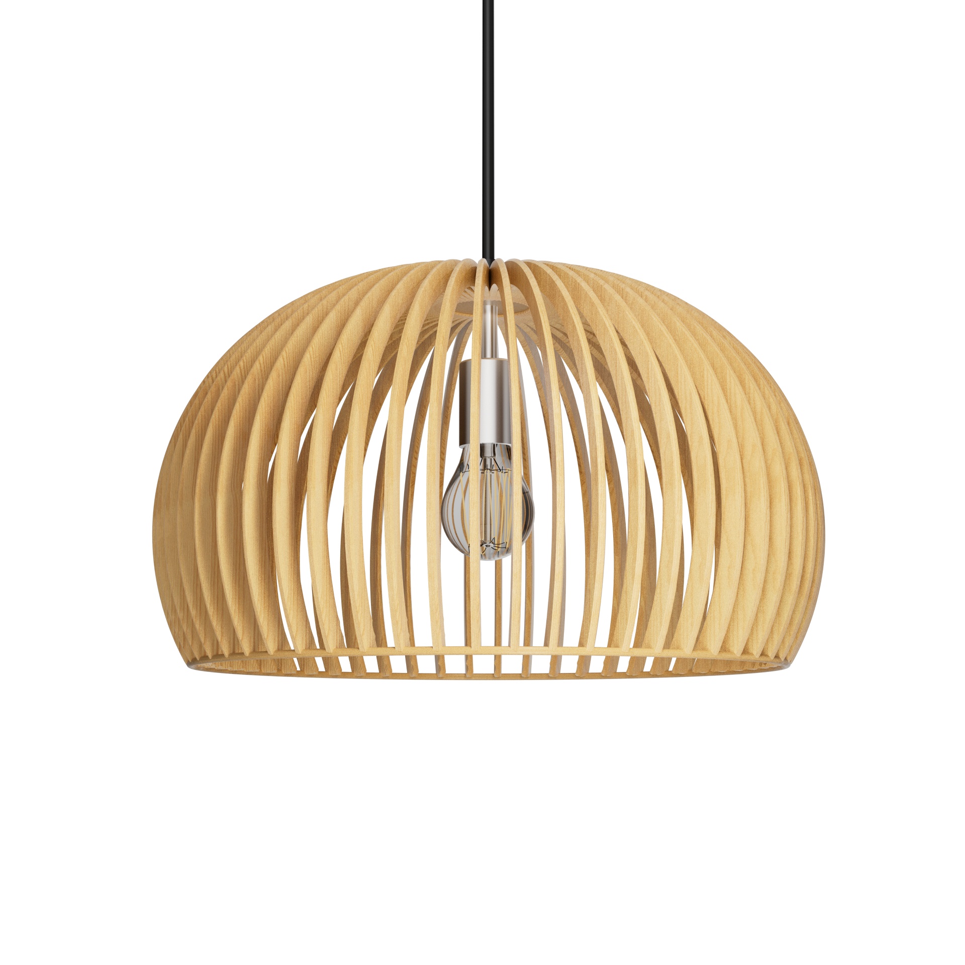 Bamboo Wood Pendant Light for Hospitality Projects
