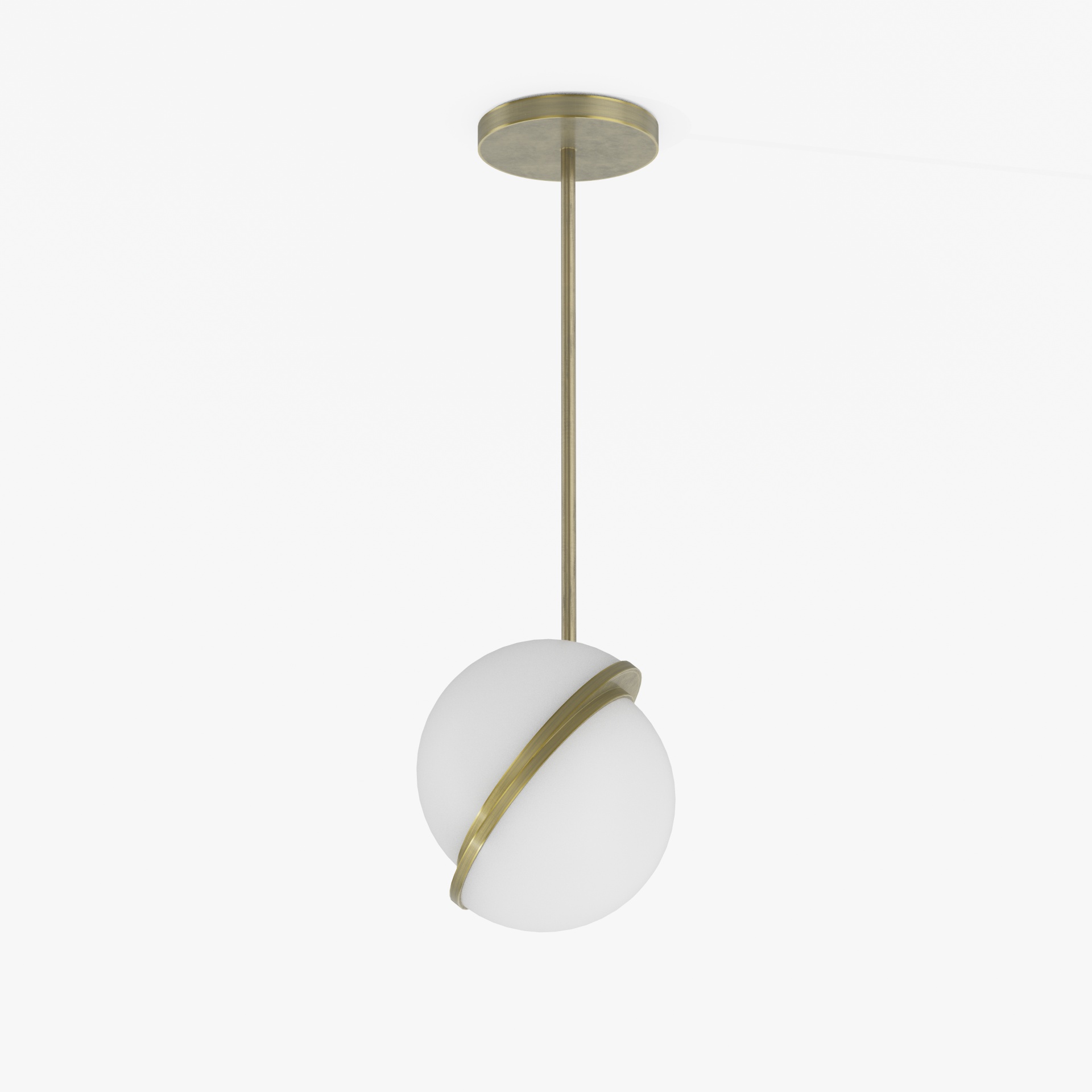 Hospitality Brass Globe Pendant Light